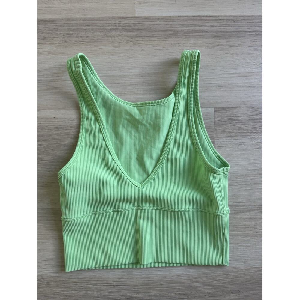 Lululemon Power Pivot Tank Electric Green Womens Size 4 - Picture 2 of 6
